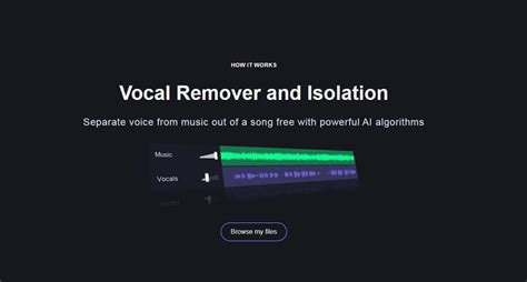 Once you choose a song, artificial intelligence will separate the vocals from the instrumental ones. . Ultimate vocal remover